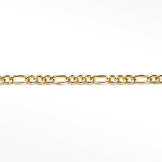 1.5mm Figaro Diamond Cut 14k Gold Chain for Permanent Jewelry - Nina Wynn