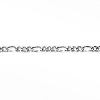 1.5mm Figaro Diamond Cut 14k White Gold Chain for Permanent Jewelry - Nina Wynn