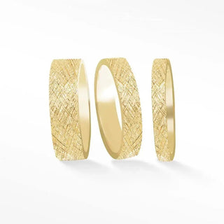 The Perfect Gift: Discover the Exquisite Cigar Band Ring in Luxurious 14k Gold - Nina Wynn