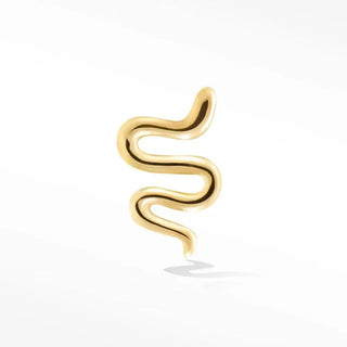 The Timeless Charm of 14k Yellow Snake Earrings - Nina Wynn