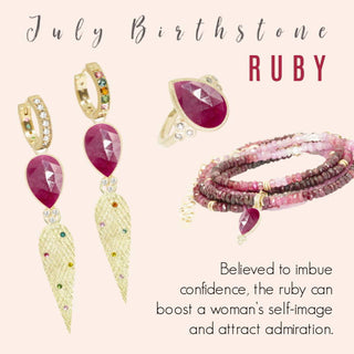 July birthstone Ruby - Nina Wynn