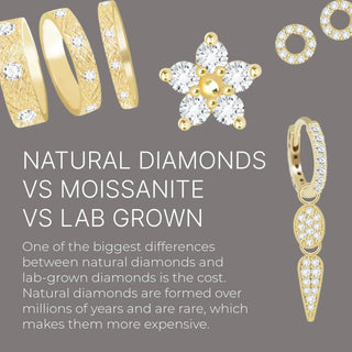 Natural diamonds vs moissanite lab grown