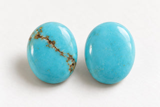 Editorial illustration of blue turquoise with and without matrix