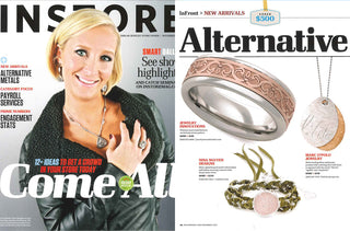 INSTORE — Alternative Metals: White Druzy Leather Bracelet, November 2012
