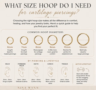 What size of Hoop do i need for a cartilage piercing?