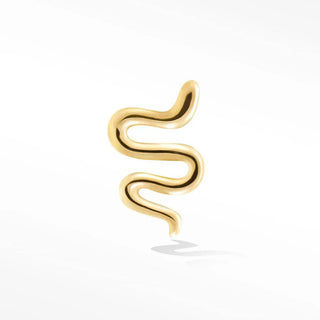 The Timeless Charm of 14k Yellow Snake Earrings - Nina Wynn
