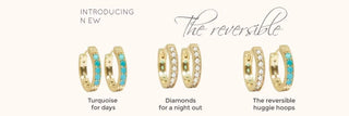 Reversible Huggie Hoop Earrings - Nina Wynn