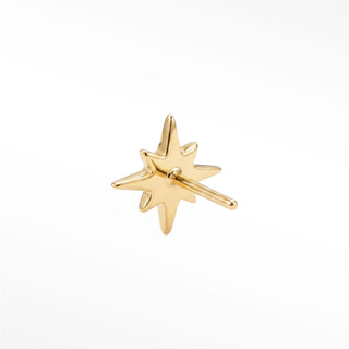 14k Gold Flat Back Earrings Emerald