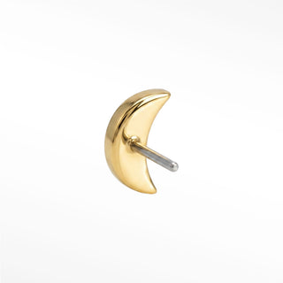 14k gold flat back earrings moon fully embellished with diamonds. Comfortable,elegant and they deliver effortless