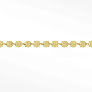 Discover nina wynn’s 14k gold hammer round 3mm permanent bracelet. Dainty hammered discs crafted for an effortless