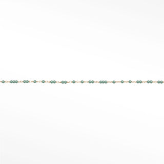 Ethereal Emerald Permanent Bracelet | 14K Yellow Gold