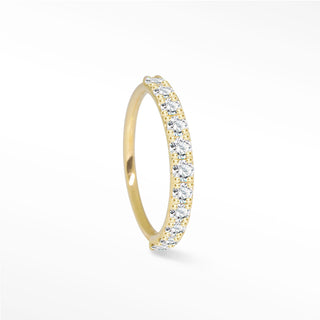 Diamond Gold 18K Seam Ring 18G [product_metal] [product_color]  - Nina Wynn Designs 