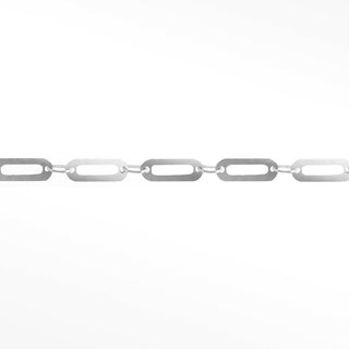 Permanent chains mirror paperclip 6mm designer line | sterling silver