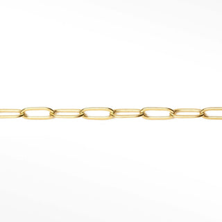Permanent chains paperclip 5x2mm | 14/20 gold filled yellow