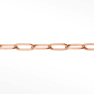 Permanent chains paperclip 6x2mm | 14/20 gold filled rose