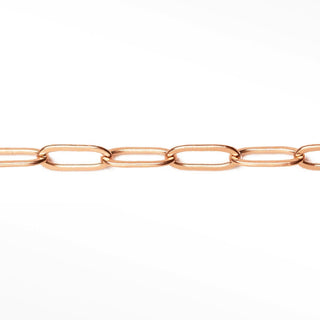 Permanent chains paperclip 8.8x4mm | 14/20 gold filled rose
