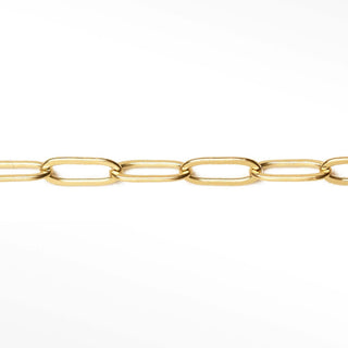 Permanent chains paperclip 8.8x4mm | 14/20 gold filled yellow