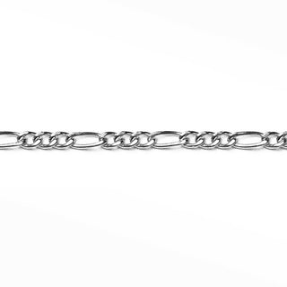 Permanent chains figaro 3mm diamond cut | sterling silver