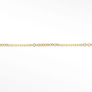 Permanent chains dapped bar | 14/20 gold filled yellow