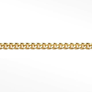 3.5mm Cuban Diamond Cut 14k Gold Chain for Permanent Anklet - Nina Wynn