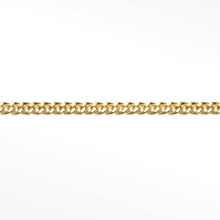 3mm Cuban Diamond Cut 14k Gold Chain for Permanent Jewelry - Nina Wynn