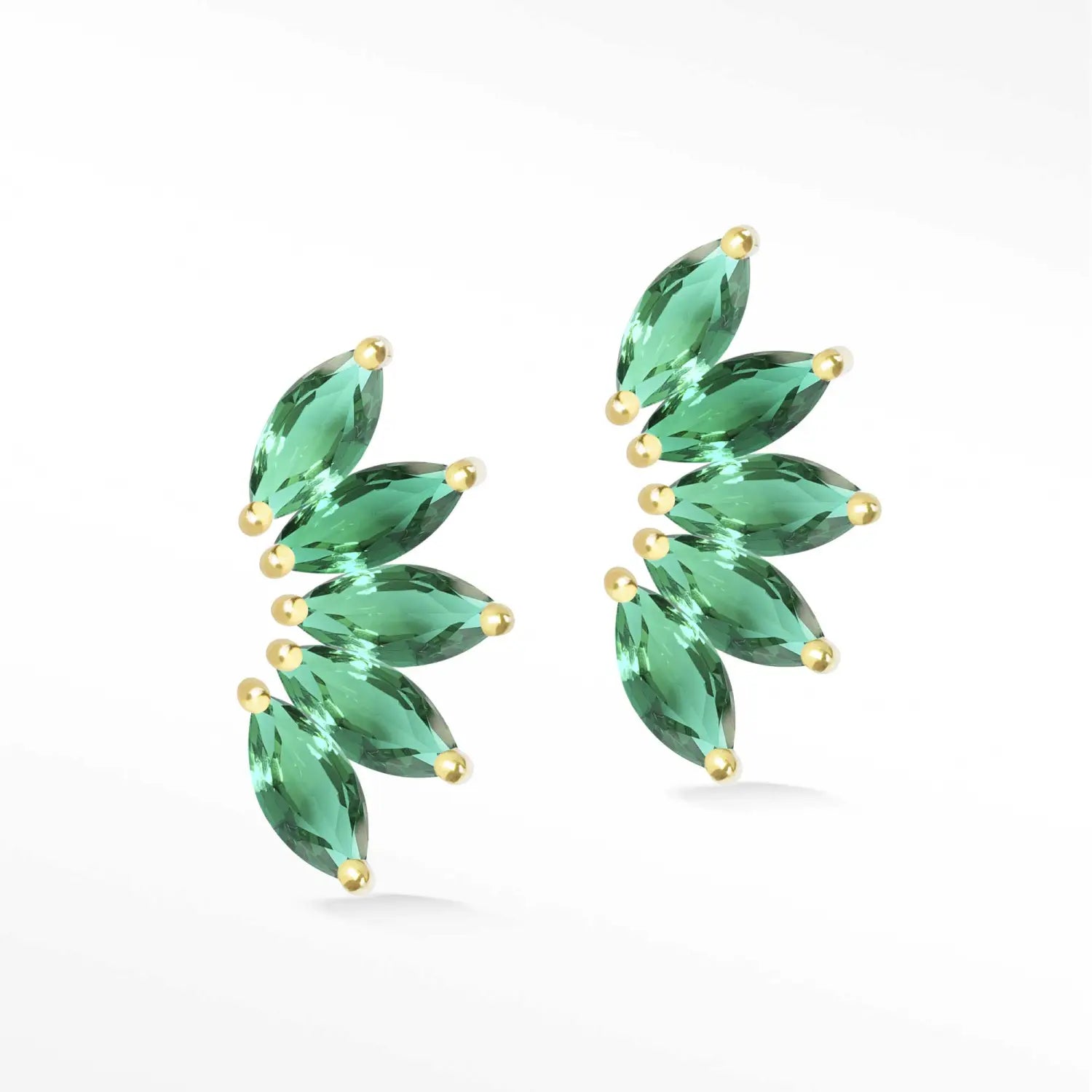 Wild Lotus Back Earrings