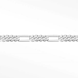 Figaro 5mm silver chain for permanent necklace