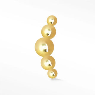 Flat Back Earring Med Croissant 14k Yellow - Nina Wynn