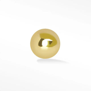 Flat back earring sphere 2mm 14k yellow - 14k gold