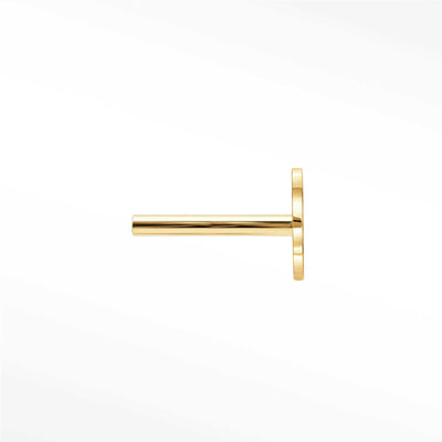 Threadless Labret Posts 18G | 14K Yellow