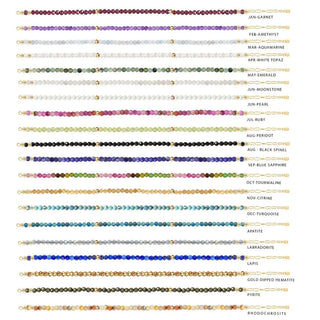 Healing gemstone gold filled connectors 6’’ - yellow / red garnet - jan - unclassified