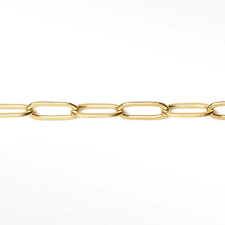 Paperclip 8.8x4mm yellow gold filled chain for permanent necklace