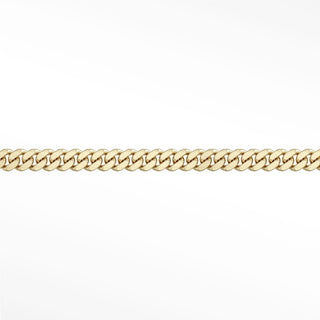 Permanent chains cuban 4mm designer line | 14k yellow