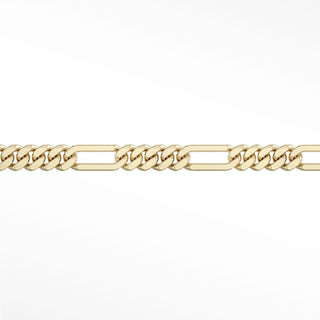 Permanent chains figaro 4mm designer line | 14k yellow