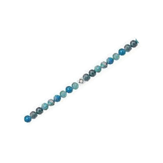 Apatite gemstone chain detail with sterling silver findings