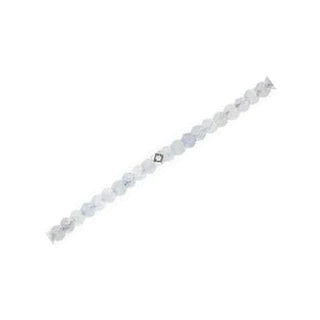 Aquamarine gemstone chain detail with sterling silver findings
