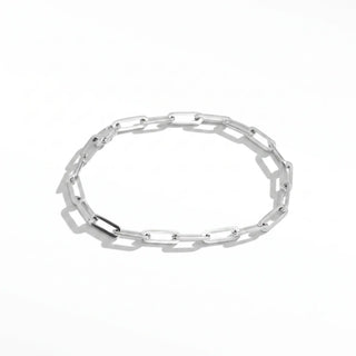 Make the most of your layered bracelet looks with our custom baby paperclip silver
