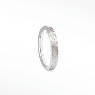 Cartilage hoop earrings with a sophisticated florentine finish. Enjoy all-day comfort this 16g solid 14k white gold