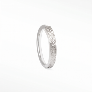 Cartilage hoop earrings with a sophisticated florentine finish. Enjoy all-day comfort this 16g solid 14k white gold