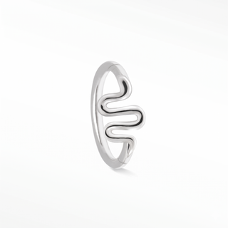 The snake 18g clicker 14k white is a bold and unique piece of body jewelry designed to make