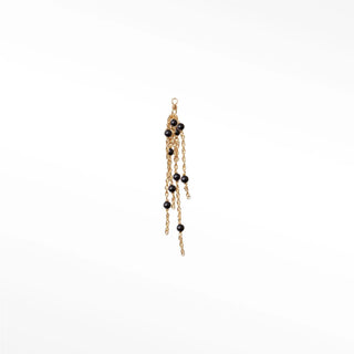 Charm black spinel 14k yellow