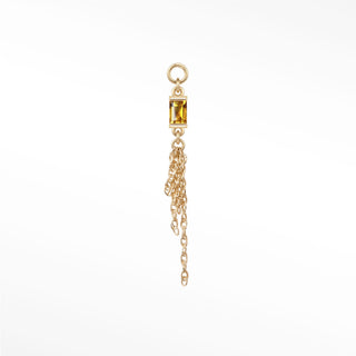 Charm Citrine Baguette 14K Yellow