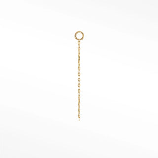 Charm diamond cut cable 14k yellow