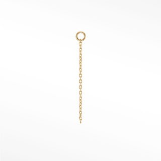 Charm diamond cut cable 14k yellow