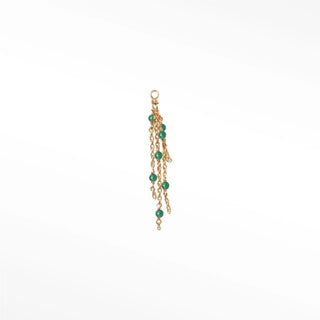 Charm emerald 14k yellow