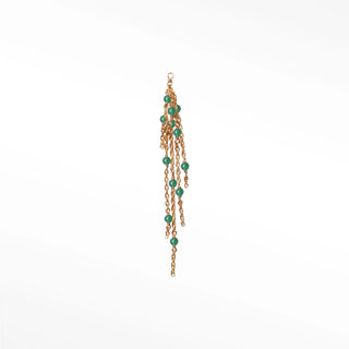 Charm emerald 14k yellow