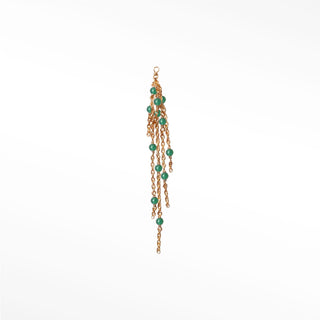Charm emerald 14k yellow