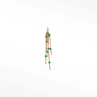 Charm emerald 14k yellow