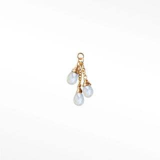 Charm moonstone rain drop dance 14k yellow