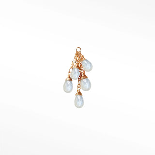 Charm moonstone rain drop dance 14k yellow